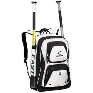 Easton Rev Baseball Softball Bat Pack Backpack Bag White Black