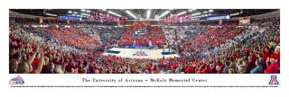 Arizona Wildcats Basketball Mckale Center Game Night Panoramic Poster Print