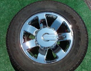 Brand New Original Genuine GM Factory Chrome 20 inch Hummer H2 Wheels Tires
