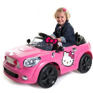 Hello Kitty Coupe 6 Volt Battery Powered Ride on Car