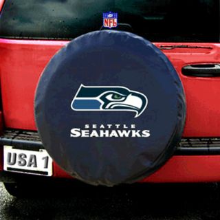 Seattle Seahawks NFL Heavy Duty Black Vinyl Spare Tire Cover