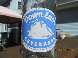 Down East Beverages ACL 6 oz Soda Bottle Coca Cola Bottling Portland Maine