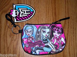 Monster High Coin Purse Ghoulia Frankie Draculaura ID Holder New with Tag