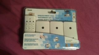 Woods 13569 Indoor Wireless Remote Control with 3-Outlets, 3-Pack, White