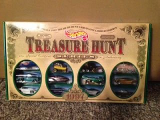 1997 Hot Wheels 12 Car Treasure Hunt Box Set Car Set JC Penny Set 1 of 5 000