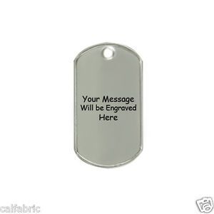 Military Dog Tags Custom Engraved Stainless Steel Dog Tag Pet ID Name Tag