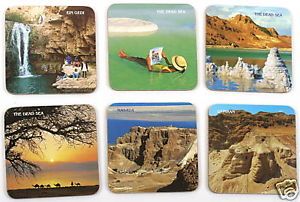 Dead Sea Coasters Souvenir of Spa Body Treatment Beauty Salt Minerals Mud