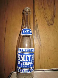 Smith Beverages 10oz BL w ACL Soda Pop Bottle Columbia MO Excellent Condition