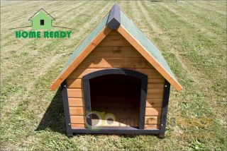 New Indoor Outdoor Wooden Dog House Cabin Kennel