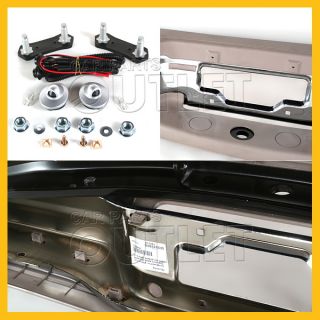97 00 Ford Expedition Rear Chrome Step Bumper Tan Pad Bracket License Lamp New