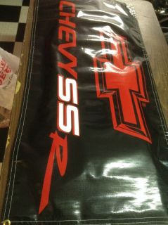 Chevy Bowtie SSR Banner Custom Black Banner with Red White Letters Chevy SSR