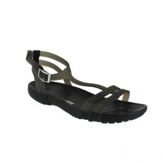 Crocs Sexi Sandal Black Black Womens Ankle Strap Size 7 M
