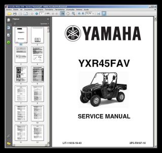 Yamaha Rhino UTV 450 660 700 Service Workshop Repair Parts Manual