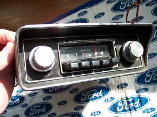 1970 73 Ford Mustang Mach 1 Radio w Bezel OEM FoMoCo