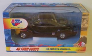 1940 Ford Coupe Hot Rod Black First Gear Diecast Car