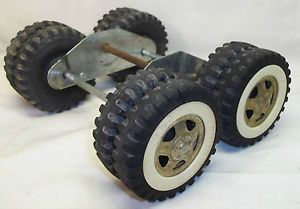 1960's Tonka Tires Floating Tandem Axle Truck Cement Mixer Tractor Trailers