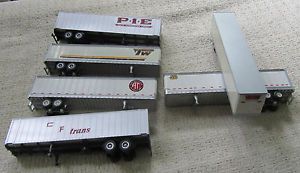 6 Used Semi Trailers HO Scale Walthers Con COR and Others