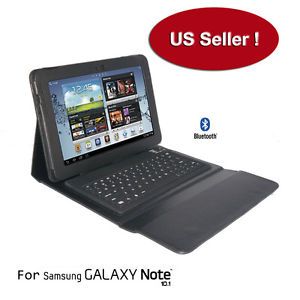 Bluetooth Wireless Keyboard Leather Stand Case Samsung Galaxy Note 10 1" N8000