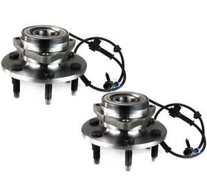 Chevy Pickup Truck 4WD 4x4 w ABS Front Wheel Hub Bearing Pair Set Assembly
