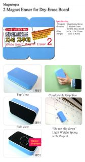X2 Magnetic Eraser for Dry Erase White Board for Refrigerator Home Office School