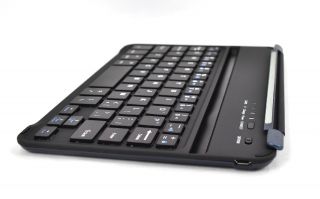 Aluminum Shell Bluetooth Keyboard Case Stand for Apple iPad Mini Black US
