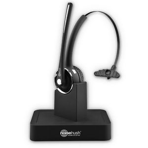 Wireless Boom Microphone Bluetooth Multipoint Headset with Desktop Charging Dock