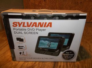 Sylvania SDVD8716D Portable DVD Player w Dual 7" LCD Screens 2587