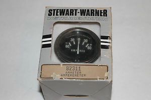 Vintage Stewart Warner Amp Gauge SW 82311 Ammeter Custom Amperemeter