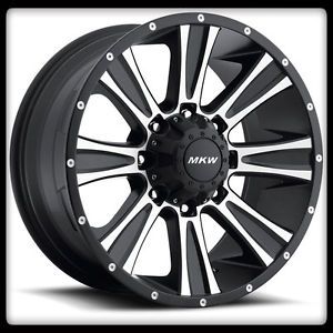 17" MKW Offroad M87 Machined Rims Toyo 35x12 50x17 Open Country at Wheel Tires