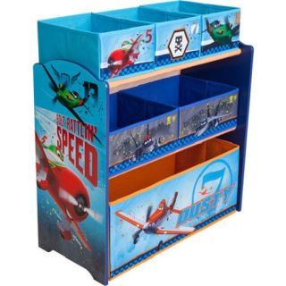 Child Toddler Storage Organizer Multi Bin Toy Box Chest Disney Planes