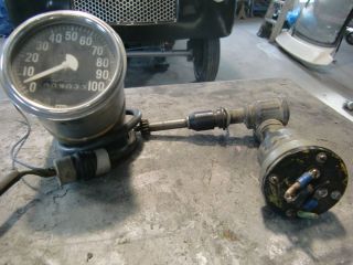 Stewart Warner Speedometer with Gear Sensor Old School Gasser Ratrod