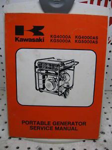 Kawasaki Portable Generator Service Manual KG 4000 5000