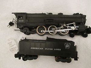 Old American Flyer Lines Engine 21115 and PRR Tender Runs