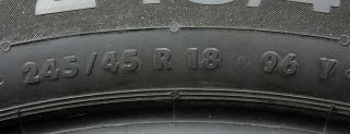 245 45R18 96Y Continental Contisportcontact 3E SSR Run Flat Tire 7 32