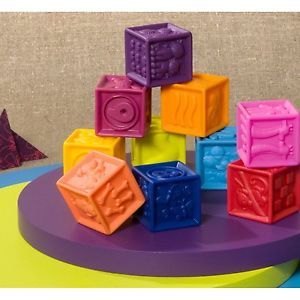 Kids Toddler Baby Soft Toy Block Counting Stacking Building Blocks Bath Tub Toys