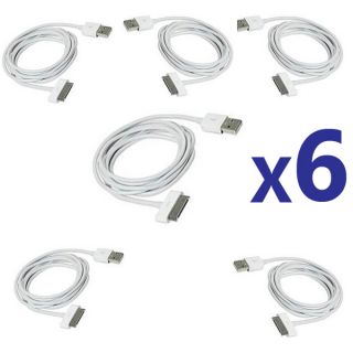 6 x USB Sync Data Charging Charger Cable Cord for Apple iPhone 4 4S 4G 4th Gen