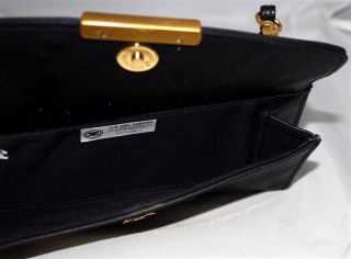 Rosetti Black Faux Leather Organizer Clutch Messenger Bag Detachable Strap