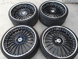22" Black asanti Wheels Tires Rims 5x112 Mercedes S550 CL550 S500 CL500 Audi A8