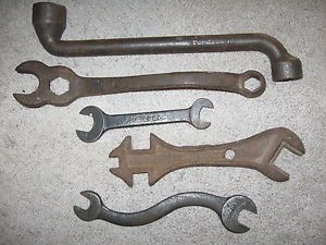 5 Antique Tractor Tools Wrenches Fordson Ford Billings Spencer Vintage