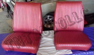 New in Stock 1967 67 Dodge Coronet Metallic Red Front Bucket Seat Covers 500 RT