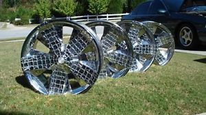 24 Chrome Rims and Tires