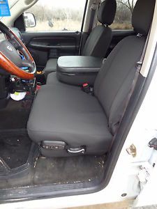 Exact Seat Covers 2003 2005 Dodge Ram Truck Front Bench in Black Twill