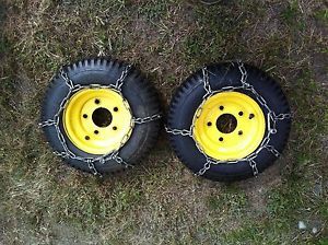 John Deere Snow Blower Wheels Tires Chains 826 1032 Early TRS32 TRS27