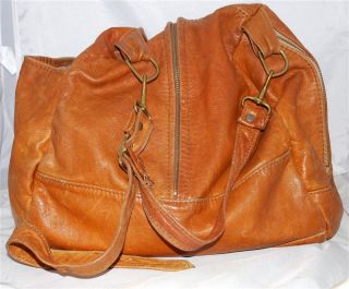 Victoria Leather Co The Original Caramel Brown Soft Leather Bucket Shoulder Bag