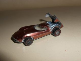 Authentic 1968 Hot Wheels Red Line Turbofire Open Rear Hood Copper