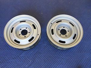 15x4 Aftermarket Chevy Rally Wheels Front Runners Skinneys Hot Rod Race Car