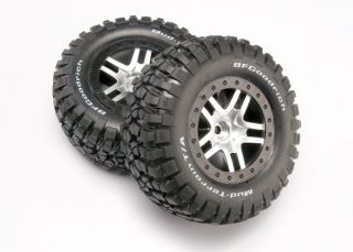 Traxxas Slash 4x4 BFGoodrich Wheels Tires Chrome Set of 4