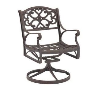 Home Style 5555 53 Biscayne Rocking Swivel Outdoor Arm Chair Rust Bronze Finish