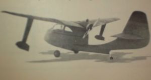 Republic "Seabee" Flying Boat Model Airplane Plan 48"Wing Pusher Engine