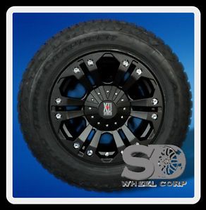 18" Black XD Monster with 275 65 18 Nitto Terra Grappler Tires Wheels Rims
